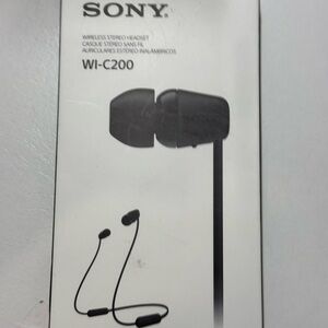 Sony WI-C200 Wireless Stereo Headset - Black